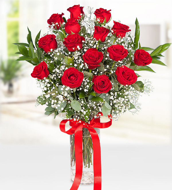 15 Red Roses