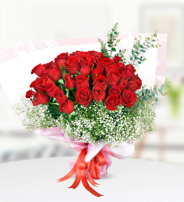 33 Red Roses Bouquet