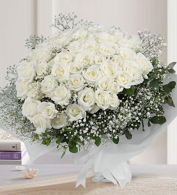 51 White Roses