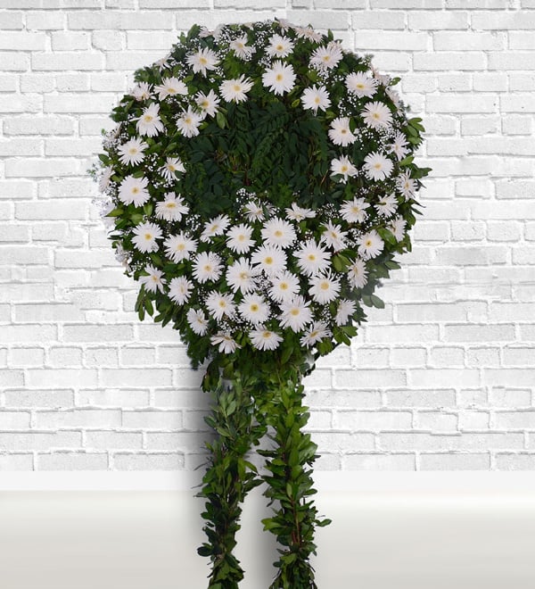 White Wreath for Funeral