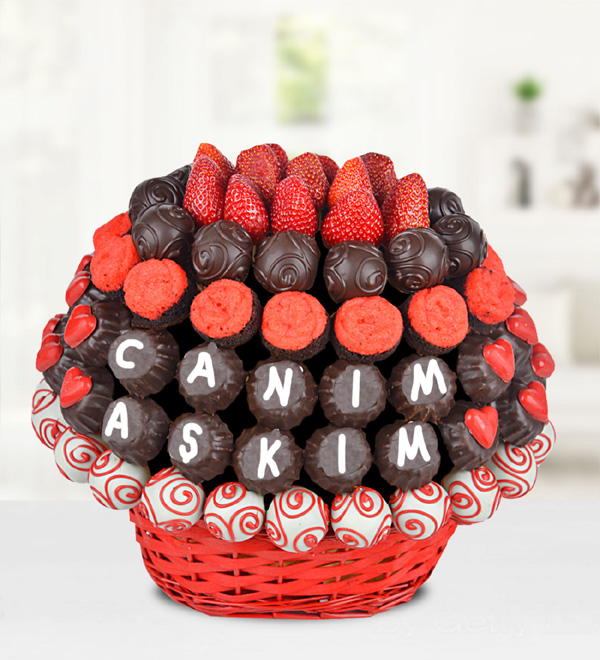 Unique Love Chocolate Basket