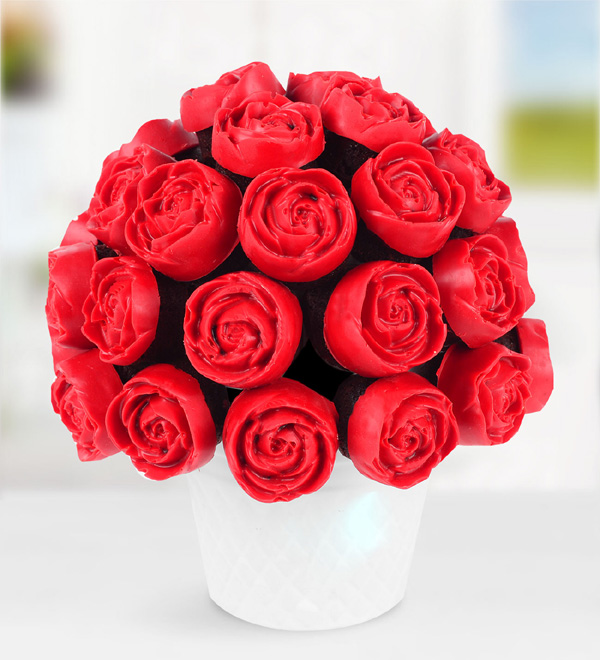Red Roses Bouquet of Cake