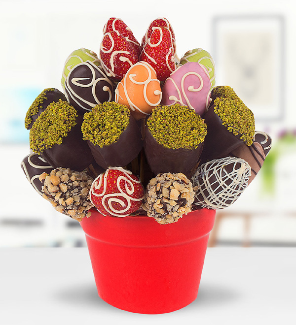 chocolate flowers