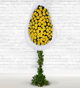 Yellow Basket Stand