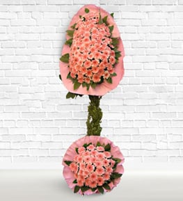 Pink Basket Stand (double-decked)