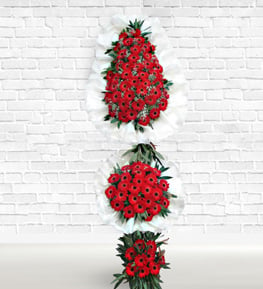 Red Basket Stand (triple-decked)