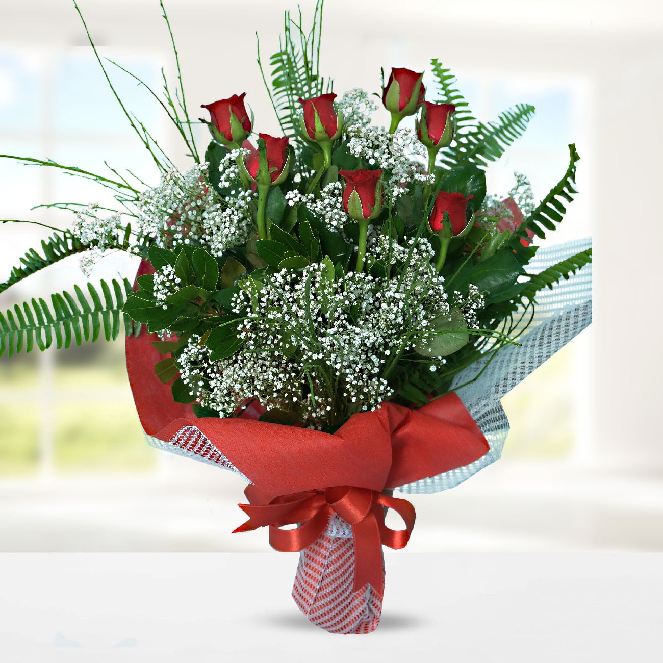 Turkish Red Roses Send flowers Turkey, 7 Red Rose Bouquet from 7USD